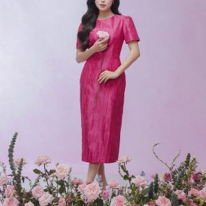 ĐẦM THIẾT KẾ VAI BỒNG D09432 Thương